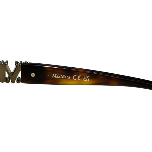 Max Mara Tortoiseshell Cat Eye Sunglasses MM0057 52E With Case & Cloth New - Picture 4 of 7